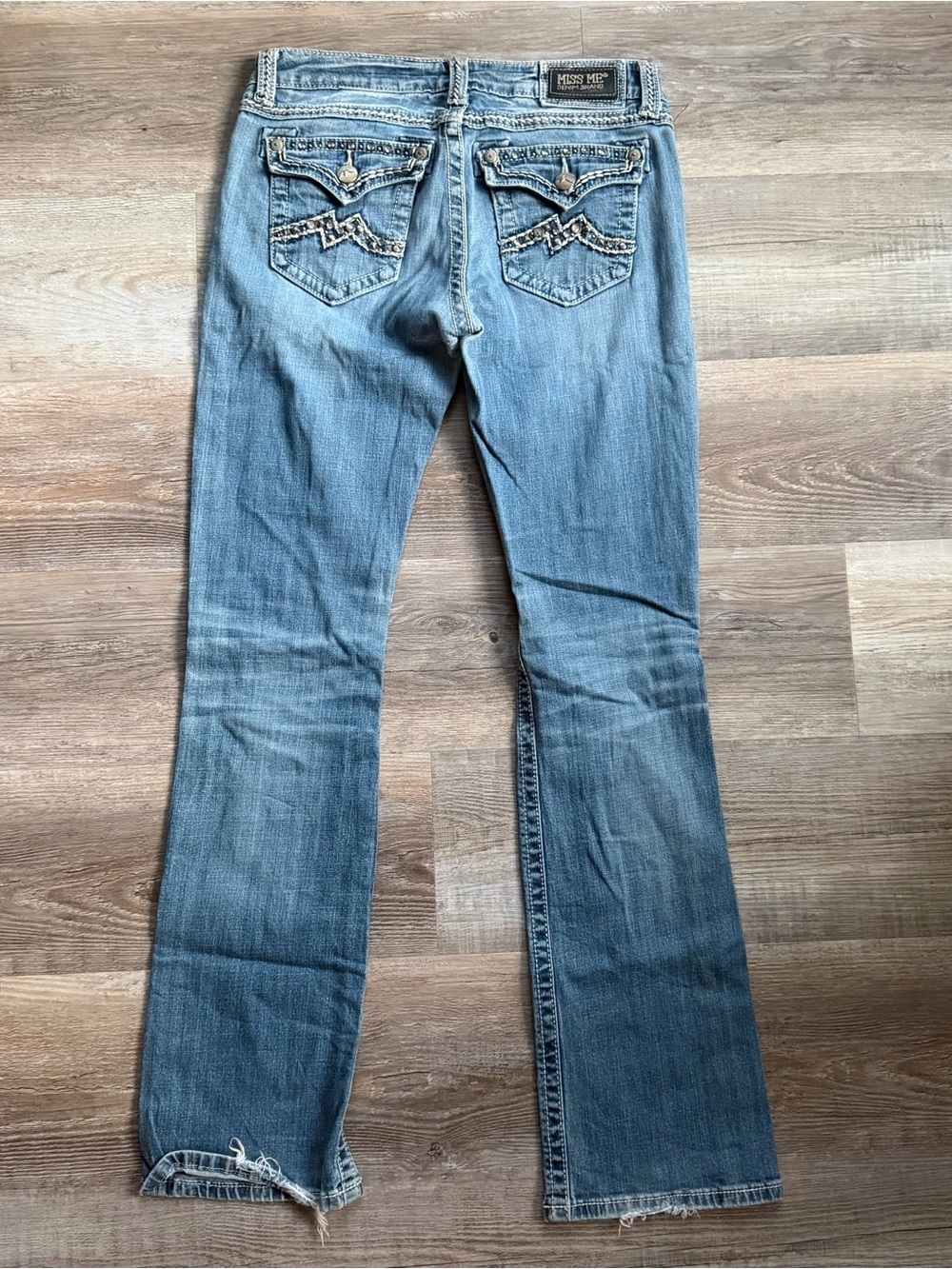 Miss Me Easy Boot Rhinestone Jeans Size 28